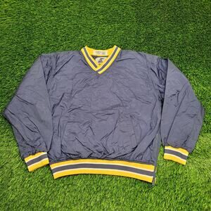 Vintage Eastbay Pullover Windbreaker Large 23x23 Boxy Blue